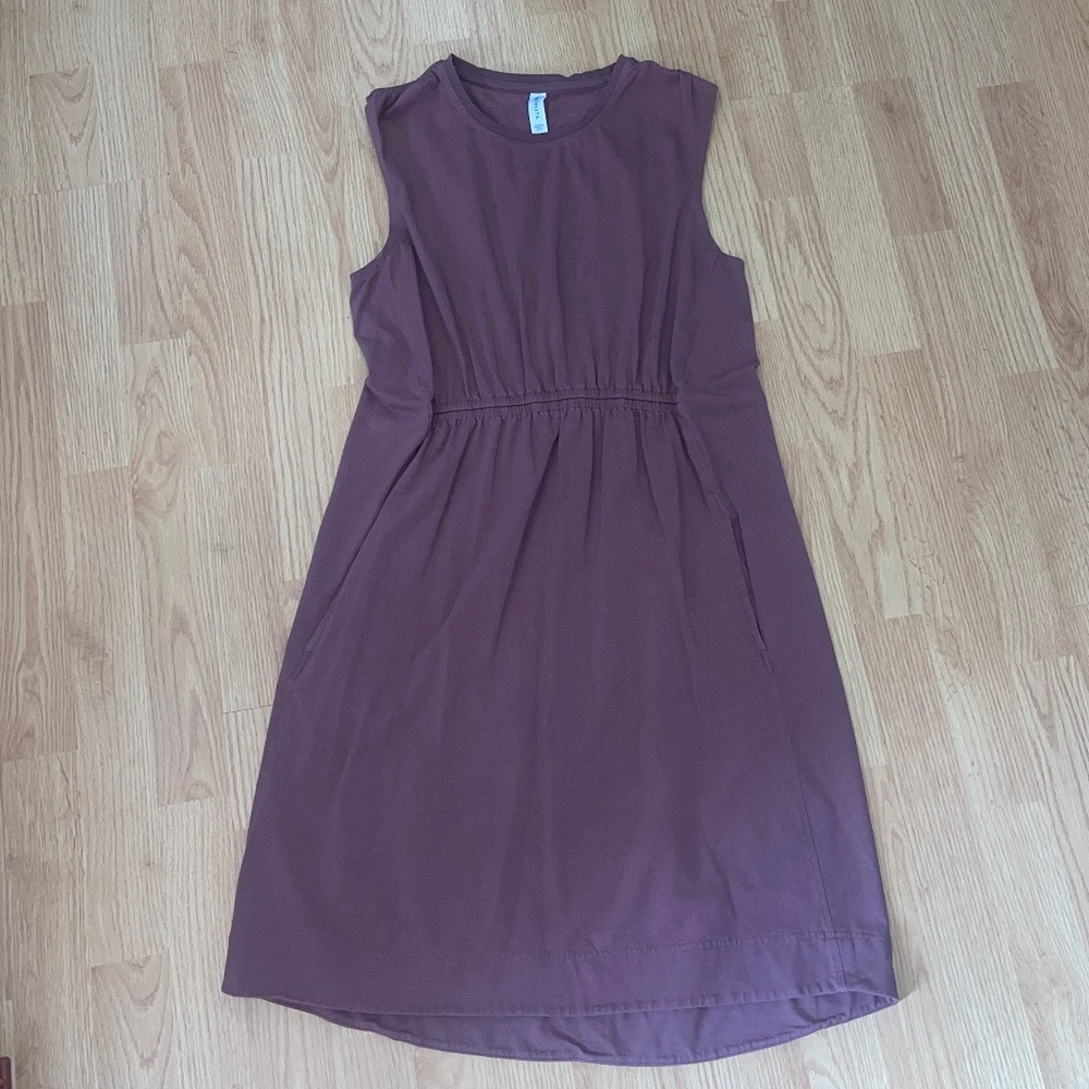 Athleta Del Ray Light Purple Mini Athletic dress mauve pockets Size Medium - Picture 2 of 10